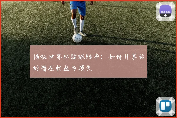 揭秘世界杯赌球赔率：如何计算你的潜在收益与损失